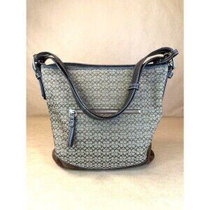 Coach Vintage F10944 Soho Signature Brown Jacquard Hobo Shoulder Bag Y2K